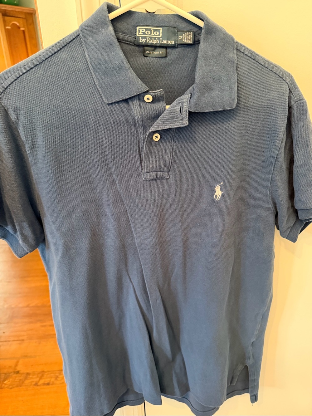 Ralph Lauren Men's Slate Blue Polo with White Pony